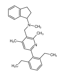 N-{[6-(2,6-diethylphenyl)-2,4-dimethylpyridin-3-yl]-methyl}-N-methylindan-1-amine CAS:693274-86-1 manufacturer & supplier