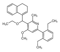 6-(2,6-diethyl-phenyl)-3-[(3,4-dihydro-naphthalen-1-yl)-ethoxy-methyl]-4-methoxy-2-methyl-pyridine CAS:693275-07-9 manufacturer & supplier