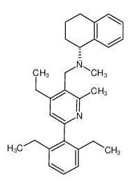 (1R)-N-{[6-(2,6-diethylphenyl)-4-ethyl-2-methylpyridin-3-yl]-methyl}-N-methyl-1,2,3,4-tetrahydronaphthalen-1-amine CAS:693275-26-2 manufacturer & supplier