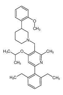 6-(2,6-diethyl-phenyl)-4-isopropoxy-3-[3-(2-methoxy-phenyl)-piperidin-1-ylmethyl]-2-methyl-pyridine CAS:693275-96-6 manufacturer & supplier