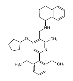 [4-cyclopentyloxy-6-(2,6-diethyl-phenyl)-2-methyl-pyridin-3-ylmethyl]-(1S)-(1,2,3,4-tetrahydro-naphthalen-1-yl)-amine CAS:693277-70-2 manufacturer & supplier