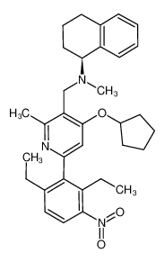 [4-cyclopentyloxy-6-(2,6-diethyl-3-nitro-phenyl)-2-methyl-pyridin-3-ylmethyl]-methyl-(1S)-(1,2,3,4-tetrahydro-naphthalen-1-yl)-amine CAS:693278-15-8 manufacturer & supplier