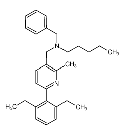 N-benzyl-N-{[6-(2,6-diethylphenyl)-2-methylpyridin-3-yl]-methyl}-pentan-1-amine CAS:693279-04-8 manufacturer & supplier