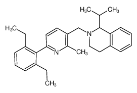 2-{[6-(2,6-diethyl-phenyl)-2-methyl-pyridin-3-yl]-methyl}-1-isopropyl-1,2,3,4-tetrahydro-isoquinoline CAS:693279-14-0 manufacturer & supplier