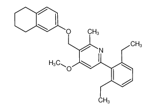 6-(2,6-diethyl-phenyl)-4-methoxy-2-methyl-3-[(5,6,7,8-tetrahydro-naphthalen-2-yloxy)-methyl]-pyridine CAS:693279-60-6 manufacturer & supplier