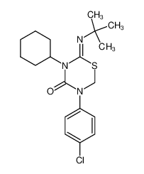 2-tert-butylimino-5-(4-chloro-phenyl)-3-cyclohexyl-[1,3,5]thiadiazinan-4-one CAS:69328-38-7 manufacturer & supplier