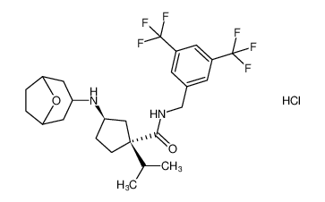 (1R,3R)-3-((8-oxabicyclo[3.2.1]octan-3-yl)amino)-N-(3,5-bis(trifluoromethyl)benzyl)-1-isopropylcyclopentane-1-carboxamide hydrochloride CAS:693283-63-5 manufacturer & supplier