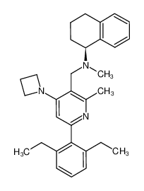 (S)-[4-azetidin-1-yl-6-(2,6-diethyl-phenyl)-2-methyl-pyridin-3-ylmethyl]-methyl-(1,2,3,4-tetrahydro-naphthalen-1-yl)-amine CAS:693285-40-4 manufacturer & supplier