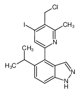 4-(5-chloromethyl-4-iodo-6-methyl-pyridin-2-yl)-5-isopropyl-1H-indazole CAS:693286-25-8 manufacturer & supplier