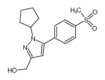 [1-Cyclopentyl-5-(4-methanesulfonyl-phenyl)-1H-pyrazol-3-yl]-methanol CAS:693287-73-9 manufacturer & supplier