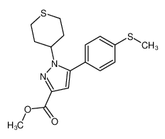 methyl 5-(4-methylthiophenyl)-1-(tetrahydro-2H-thian-4-yl)pyrazole-3-carboxylate CAS:693287-88-6 manufacturer & supplier