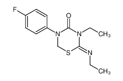 3-ethyl-2-ethylimino-5-(4-fluoro-phenyl)-[1,3,5]thiadiazinan-4-one CAS:69329-08-4 manufacturer & supplier