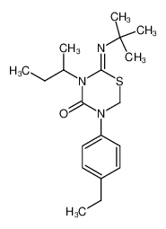 3-sec-butyl-2-tert-butylimino-5-(4-ethyl-phenyl)-[1,3,5]thiadiazinan-4-one CAS:69329-64-2 manufacturer & supplier