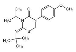 2-tert-butylimino-3-isopropyl-5-(4-methoxy-phenyl)-[1,3,5]thiadiazinan-4-one CAS:69329-83-5 manufacturer & supplier