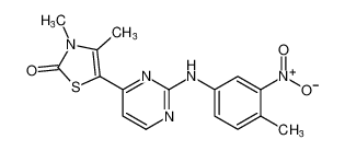 3,4-dimethyl-5-(2-((4-methyl-3-nitrophenyl)amino)pyrimidin-4-yl)thiazol-2(3H)-one CAS:693290-59-4 manufacturer & supplier