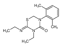 5-(2,6-dimethyl-phenyl)-3-ethyl-2-ethylimino-[1,3,5]thiadiazinan-4-one CAS:69330-19-4 manufacturer & supplier