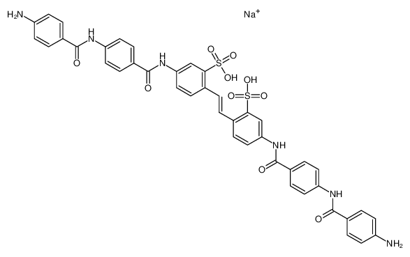 sodium,5-[[4-[(4-aminobenzoyl)amino]benzoyl]amino]-2-[(E)-2-[4-[[4-[(4-aminobenzoyl)amino]benzoyl]amino]-2-sulfophenyl]ethenyl]benzenesulfonic acid CAS:6935-67-7 manufacturer & supplier