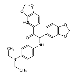 1,2-bis(1,3-benzodioxol-5-yl)-2-[4-(diethylamino)anilino]ethanone,hydrochloride CAS:6935-71-3 manufacturer & supplier