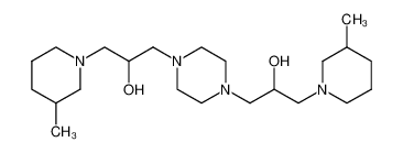 1-[4-[2-hydroxy-3-(3-methylpiperidin-1-yl)propyl]piperazin-1-yl]-3-(3-methylpiperidin-1-yl)propan-2-ol CAS:6936-29-4 manufacturer & supplier