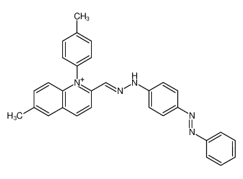 6-methyl-2-[(4-phenylazo-phenylhydrazono)-methyl]-1-p-tolyl-quinolinium CAS:69367-86-8 manufacturer & supplier