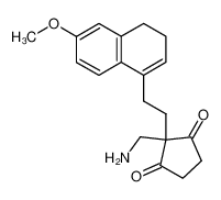 2-Aminomethyl-2-[2-(6-methoxy-3,4-dihydro-naphthalen-1-yl)-ethyl]-cyclopentane-1,3-dione CAS:69375-84-4 manufacturer & supplier