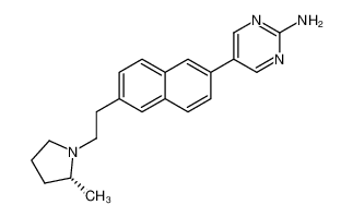 (R)-5-(6-(2-(2-methylpyrrolidin-1-yl)ethyl)naphthalen-2-yl)pyrimidin-2-amine CAS:693774-69-5 manufacturer & supplier