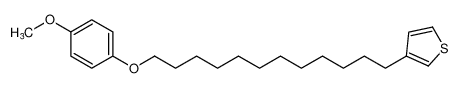 3-(12-(4-methoxyphenoxy)dodecyl)thiophene CAS:693775-71-2 manufacturer & supplier