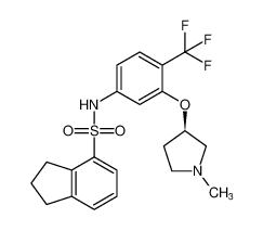 (R)-N-(3-((1-methylpyrrolidin-3-yl)oxy)-4-(trifluoromethyl)phenyl)-2,3-dihydro-1H-indene-4-sulfonamide CAS:693786-11-7 manufacturer & supplier