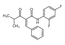 2-benzylidene-4-methyl-3-oxopentanoic acid (2,4-difluorophenyl)-amide CAS:693793-69-0 manufacturer & supplier