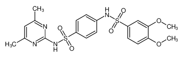 N-(4-(N-(4,6-dimethylpyrimidin-2-yl)sulfamoyl)phenyl)-3,4-dimethoxybenzenesulfonamide CAS:693806-92-7 manufacturer & supplier