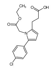 3-(5-(4-chlorophenyl)-1-(2-ethoxy-2-oxoethyl)-1H-pyrrol-2-yl)propanoic acid CAS:693812-70-3 manufacturer & supplier