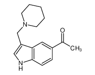 1-[3-(piperidin-1-ylmethyl)-1H-indol-5-yl]ethanone CAS:69382-22-5 manufacturer & supplier