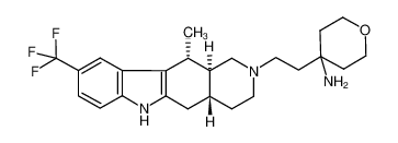 4-(2-((4aR,11R,11aS)-11-methyl-9-(trifluoromethyl)-1,3,4,4a,5,6,11,11a-octahydro-2H-pyrido[4,3-b]carbazol-2-yl)ethyl)tetrahydro-2H-pyran-4-amine CAS:693823-80-2 manufacturer & supplier