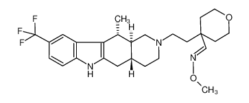 4-(2-((4aR,11R,11aS)-11-methyl-9-(trifluoromethyl)-1,3,4,4a,5,6,11,11a-octahydro-2H-pyrido[4,3-b]carbazol-2-yl)ethyl)tetrahydro-2H-pyran-4-carbaldehyde O-methyl oxime CAS:693824-07-6 manufacturer & supplier