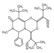 3,3,3',3'-tetramethyl-2,2'-((2E,4E)-9-tert-butyl-7-methyl-8-oxo-6-phenyl-7,8-dihydro-6H-pyrimido[6,1-d][1,3,5]dioxazine-2,4-diylidene)-bis-butyronitrile CAS:69390-66-5 manufacturer & supplier