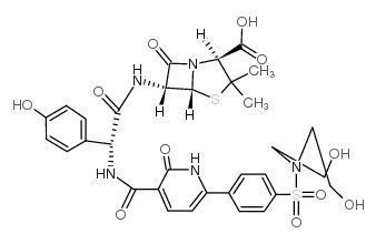 (2S,5R,6R)-6-[[(2R)-2-[[6-[4-[bis(2-hydroxyethyl)sulfamoyl]phenyl]-2-oxo-1H-pyridine-3-carbonyl]amino]-2-(4-hydroxyphenyl)acetyl]amino]-3,3-dimethyl-7-oxo-4-thia-1-azabicyclo[3.2.0]heptane-2-carboxylic acid CAS:69414-41-1 manufacturer & supp