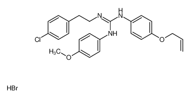 2-[2-(4-chlorophenyl)ethyl]-1-(4-methoxyphenyl)-3-(4-prop-2-enoxyphenyl)guanidine,hydrobromide CAS:69415-45-8 manufacturer & supplier