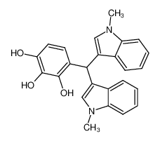 4-[bis(1-methyl-1H-indol-3-yl)methyl]-1,2,3-benzenetriol CAS:694442-56-3 manufacturer & supplier