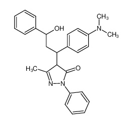 4-[1-(4-dimethylamino-phenyl)-3-hydroxy-3-phenyl-propyl]-5-methyl-2-phenyl-1,2-dihydro-pyrazol-3-one CAS:69446-69-1 manufacturer & supplier