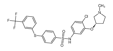 (R)-N-(4-chloro-3-((1-methylpyrrolidin-3-yl)oxy)phenyl)-4-((3-(trifluoromethyl)phenyl)thio)benzenesulfonamide CAS:694470-52-5 manufacturer & supplier