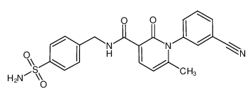 N-[4-(aminosulfonyl)benzyl]-1-(3-cyanophenyl)-6-methyl-2-oxo-1,2-dihydropyridine-3-carboxamide CAS:694477-20-8 manufacturer & supplier