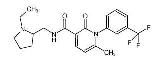 N-[(1-ethylpyrrolidin-2-yl)methyl]-6-methyl-2-oxo-1-[3-(trifluoromethyl)phenyl]-1,2-dihydropyridine-3-carboxamide CAS:694477-51-5 manufacturer & supplier