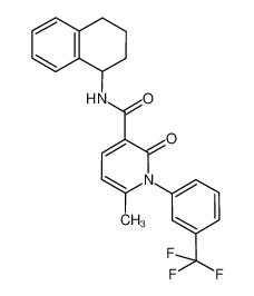 6-methyl-2-oxo-N-(1,2,3,4-tetrahydronaphthalen-1-yl)-1-[3-(trifluoromethyl)phenyl]-1,2-dihydropyridine-3-carboxamide CAS:694478-29-0 manufacturer & supplier