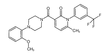 3-{[4-(2-methoxyphenyl)piperazin-1-yl]carbonyl}-6-methyl-1-[3-(trifluoromethyl)phenyl]pyridin-2(1H)-one CAS:694478-63-2 manufacturer & supplier