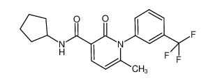 N-cyclopentyl-6-methyl-2-oxo-1-[3-(trifluoromethyl)phenyl]-1,2-dihydropyridine-3-carboxamide CAS:694478-81-4 manufacturer & supplier