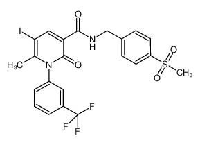 5-iodo-6-methyl-N-[4-(methylsulfonyl)benzyl]-2-oxo-1-[3-(trifluoromethyl)phenyl]-1,2-dihydropyridine-3-carboxamide CAS:694479-85-1 manufacturer & supplier