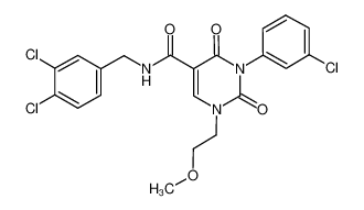 3-(3-chlorophenyl)-N-(3,4-dichlorobenzyl)-1-(2-methoxyethyl)-2,4-dioxo-1,2,3,4-tetrahydropyrimidine-5-carboxamide CAS:694480-15-4 manufacturer & supplier