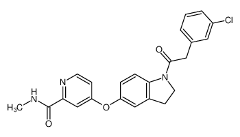 4-((1-(2-(3-chlorophenyl)acetyl)indolin-5-yl)oxy)-N-methylpicolinamide CAS:694498-27-6 manufacturer & supplier