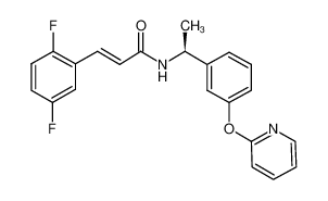 (S)-3-(2,5-difluoro-phenyl)-N-{1-[3-(pyridin-2-yloxy)-phenyl]-ethyl}-acrylamide CAS:694510-63-9 manufacturer & supplier