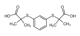 2-(3-(1-carboxy-1-methyl(ethylsulfanyl))-phenylsulfanyl)-2-methylpropanoic acid CAS:694520-72-4 manufacturer & supplier